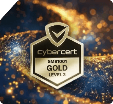 SMB1001 Gold Level 3 certification badge