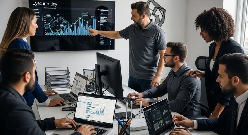 SMB cybersecurity team office