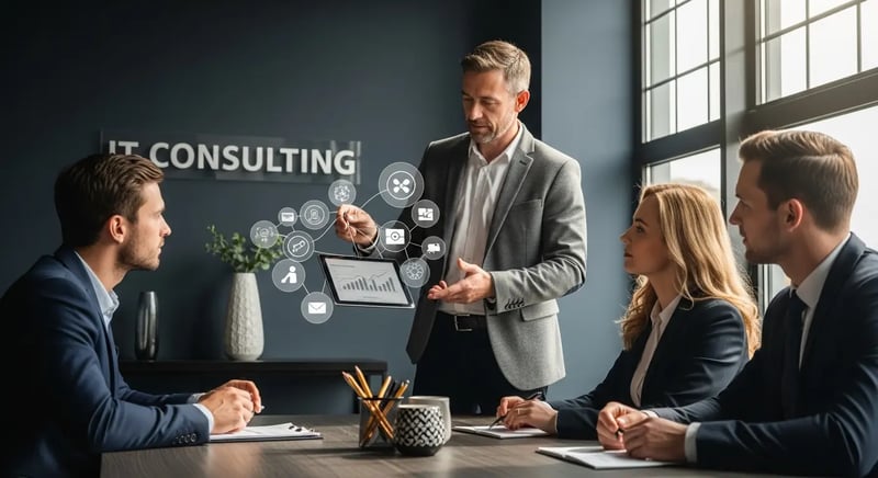 IT consulting business meeting