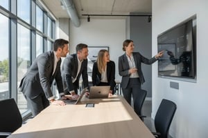 office cybersecurity teamwork