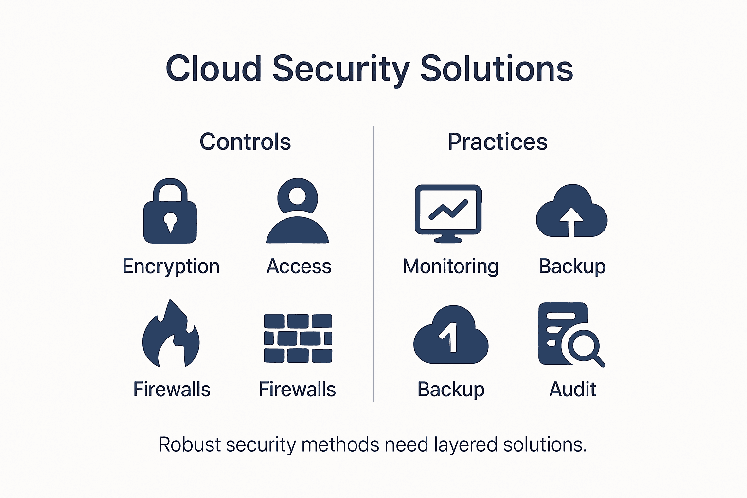 Infographic overview of cloud security solutions