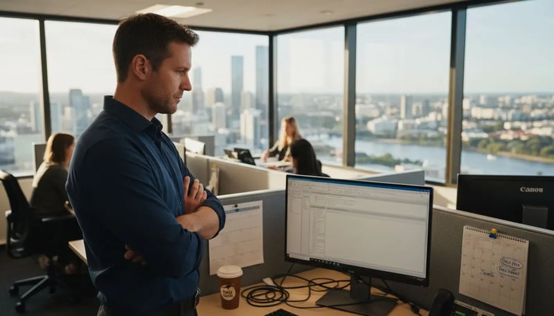 IT manager oversees cyber security in Brisbane office