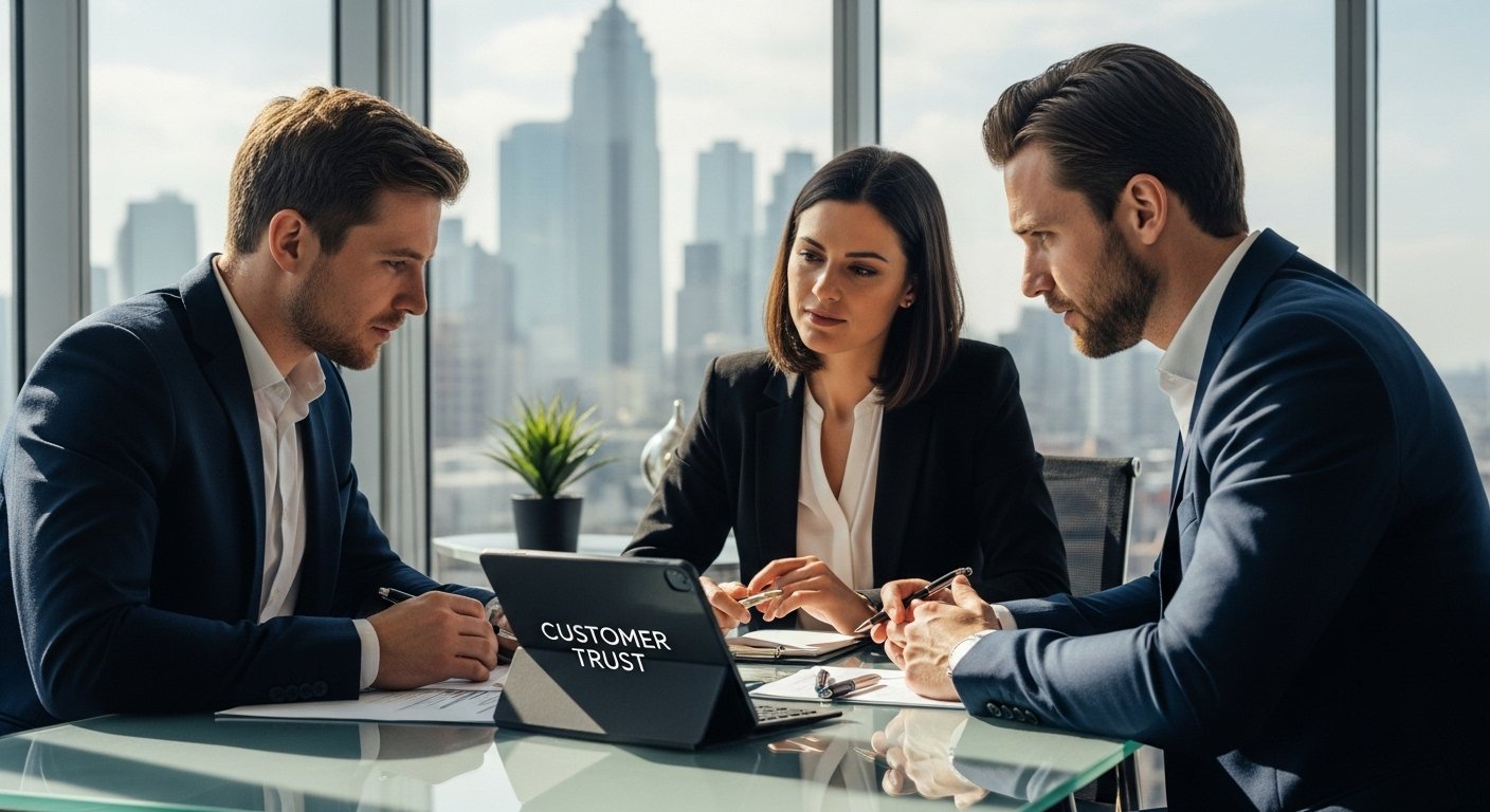 business meeting cybersecurity trust