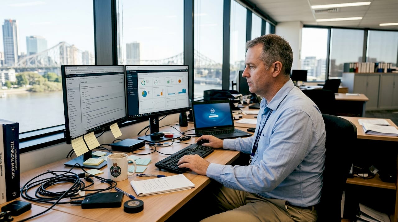 IT technician at Queensland business office