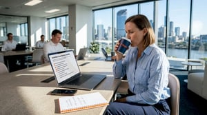 Business owner checking cloud security checklist