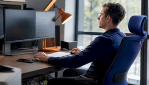 Empty cybersecurity analyst workstation with equipment