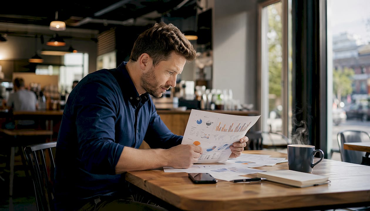 IT professional reviewing multi-cloud security report