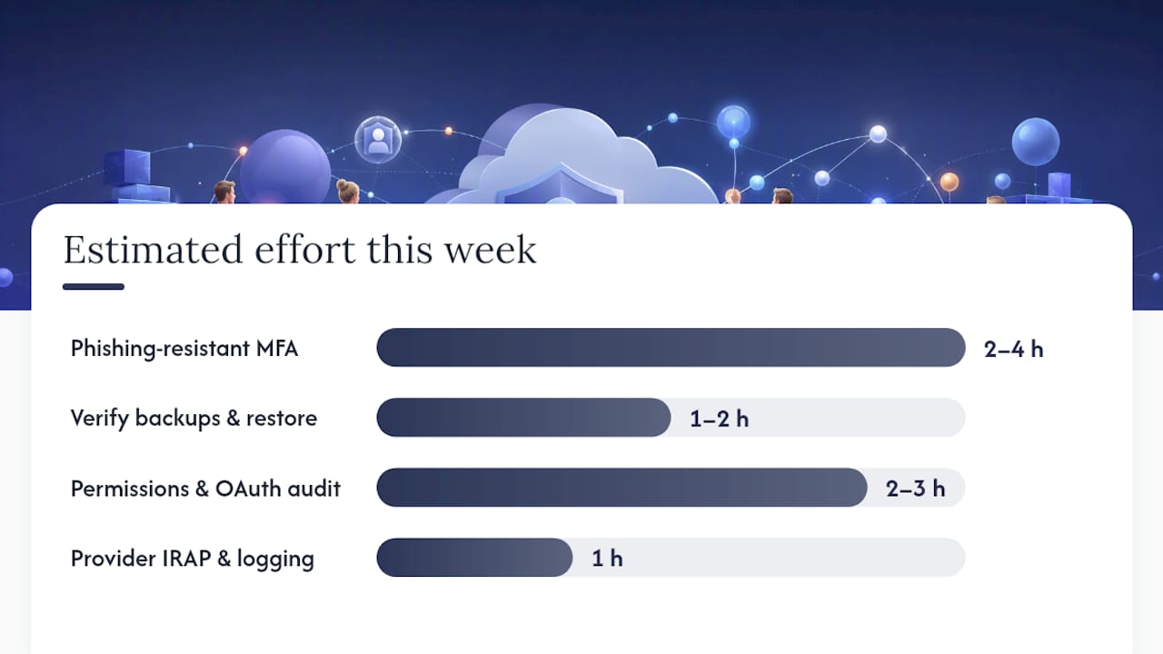 What to do this week: your four-priority action list — overview diagram