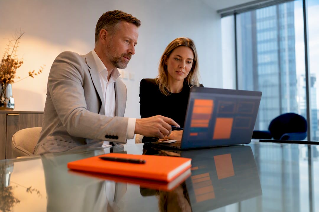 White professionals planning cybersecurity role requirements