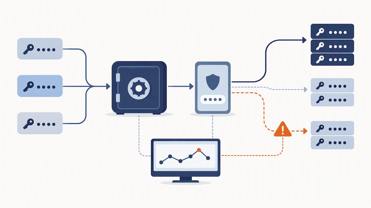 Password manager with access and sign-in safeguards