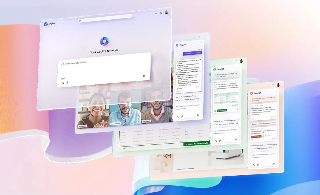 Microsoft 365 Copilot integrated across Office applications