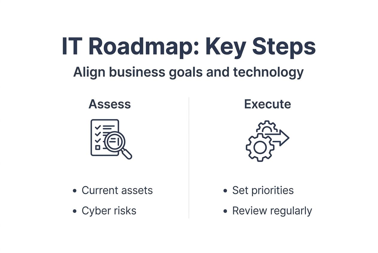Infographic outlines IT roadmap key steps
