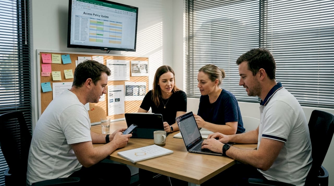 Startup staff review access policy update