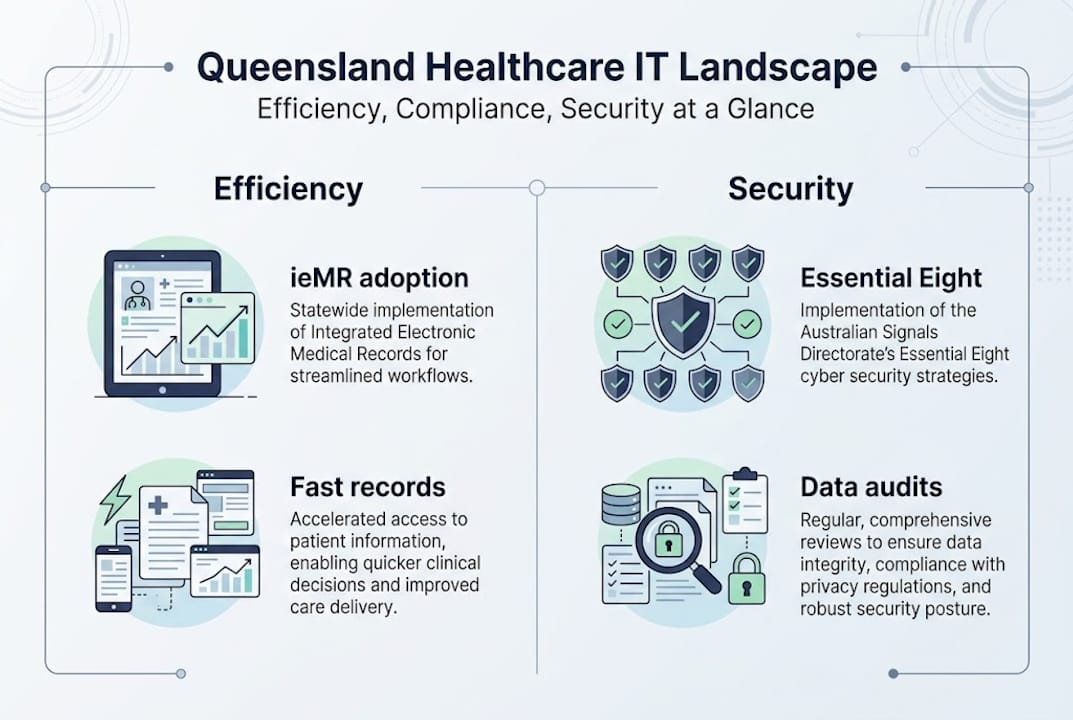 Infographic shows IT efficiency and security overview