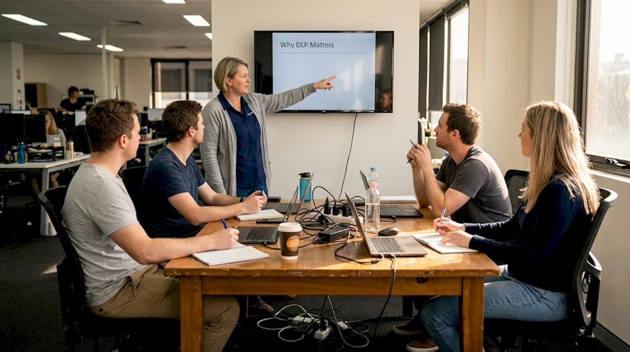 Staff learn about data loss prevention policies