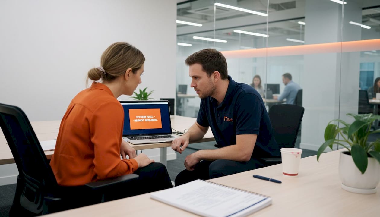 Local IT specialist assisting Brisbane business owner