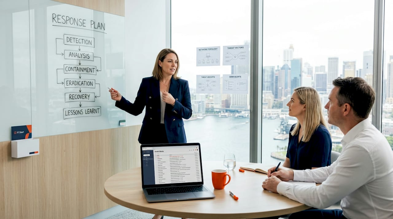 Cybersecurity team discusses response process